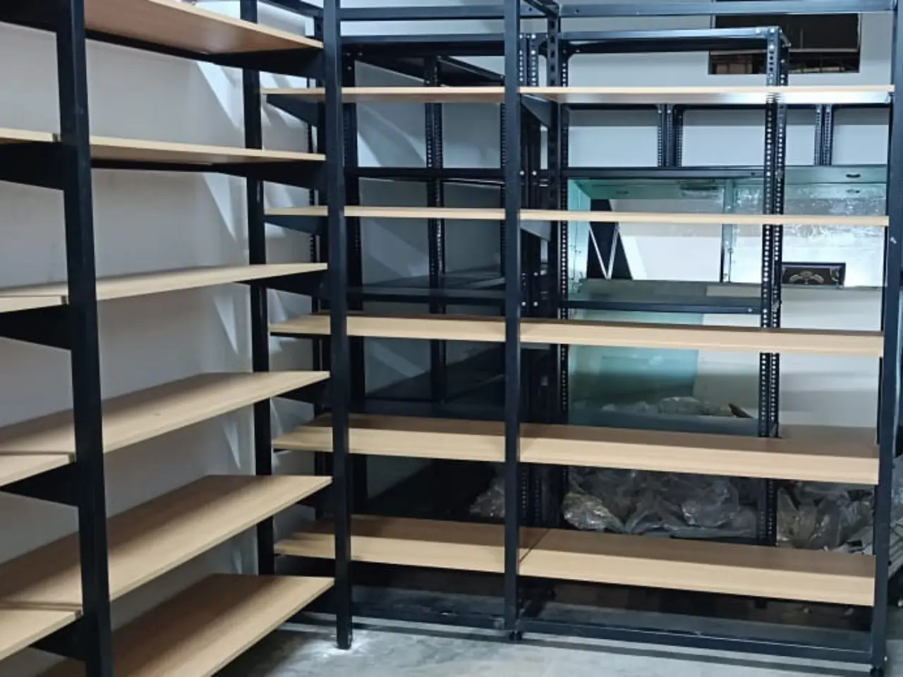 Wooden Garment Display Rack Installation in Bangalore