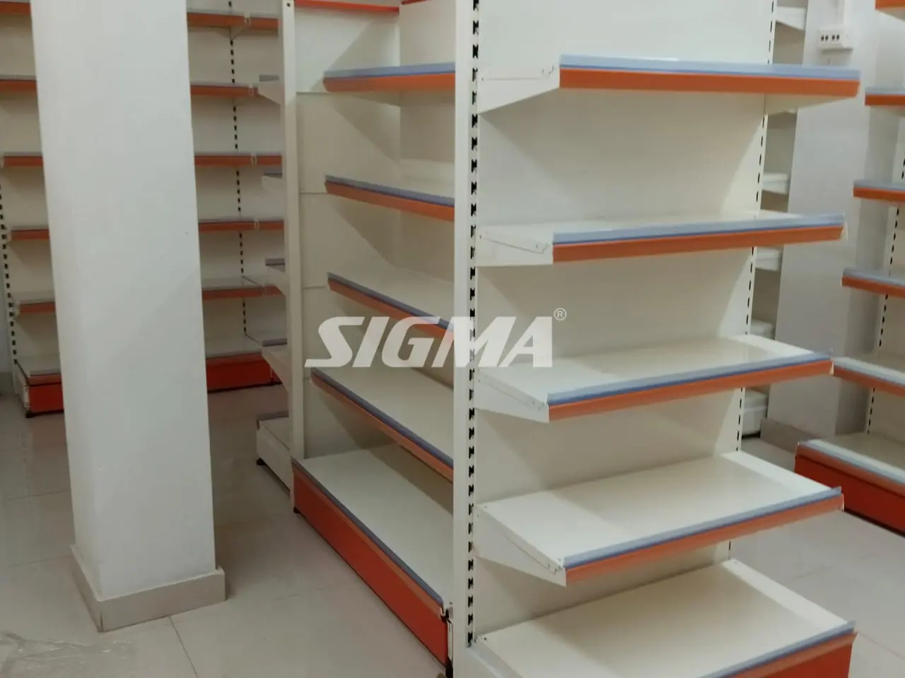 Sigma Rack Center Display Racks Installation in Agartala, Tripura | Center & End Cap Racks