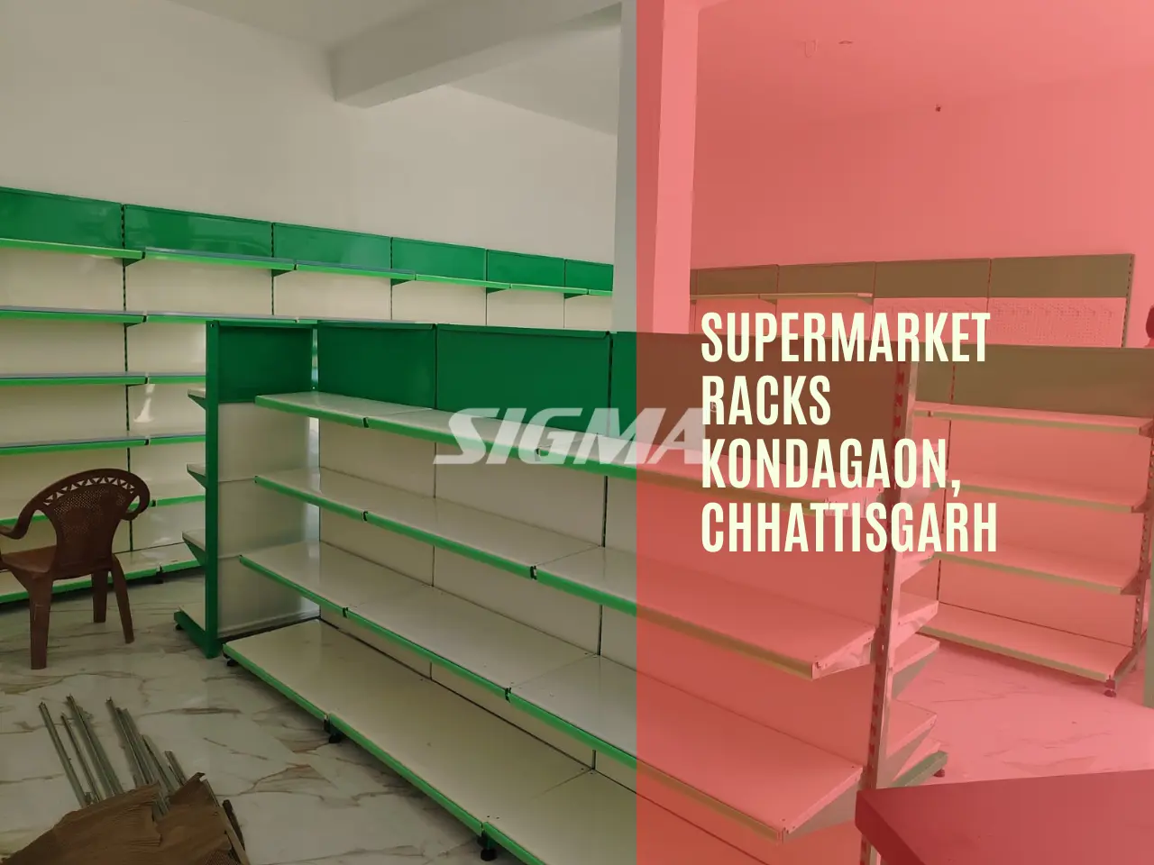 Supermarket Racks Installation in Kondagaon | End Rack, Double-Sided ...